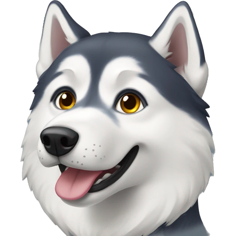 Husky with heterochromea emoji