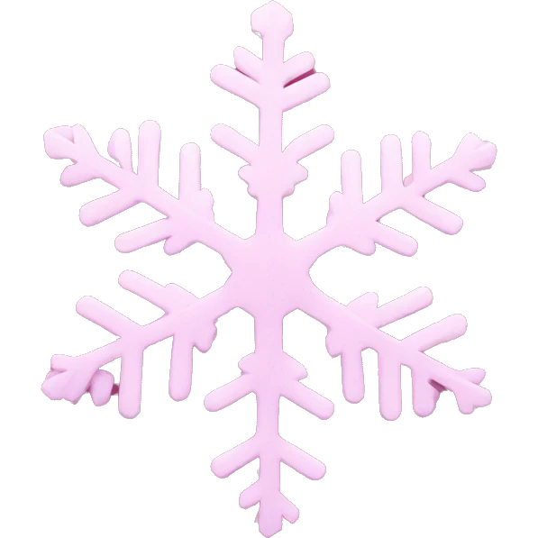 pink snowflake emoji