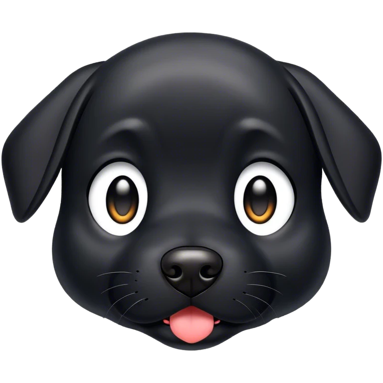 Black dog emoji
