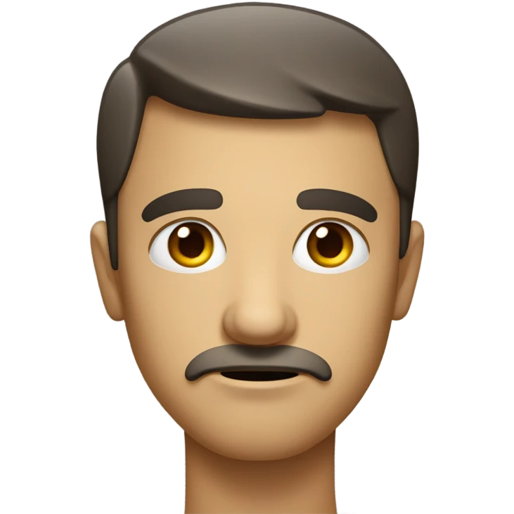 Suspicious 0.5 face emoji