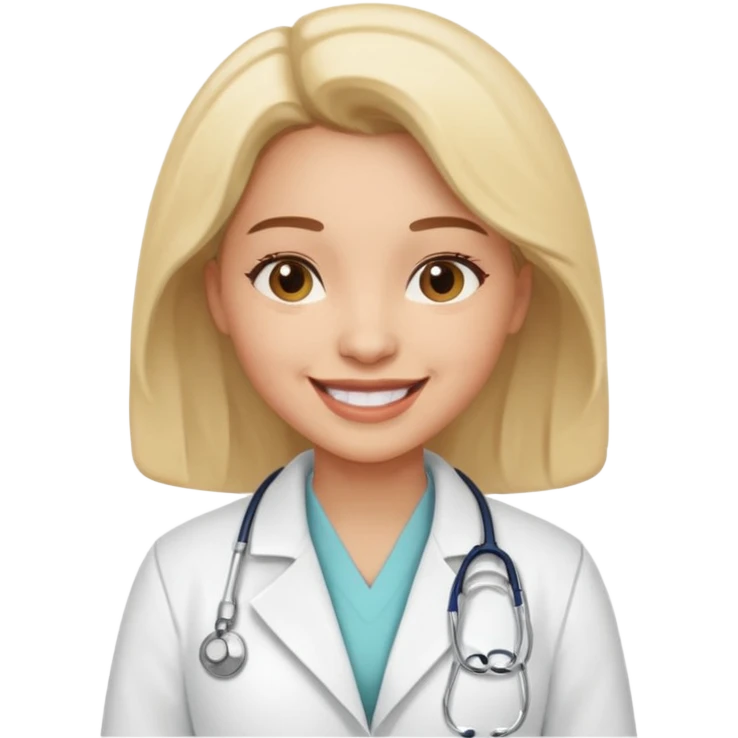 woman medic being accepted on a hospital emoji