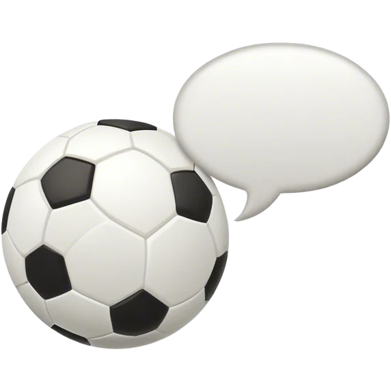 soccer speech bubble emoji