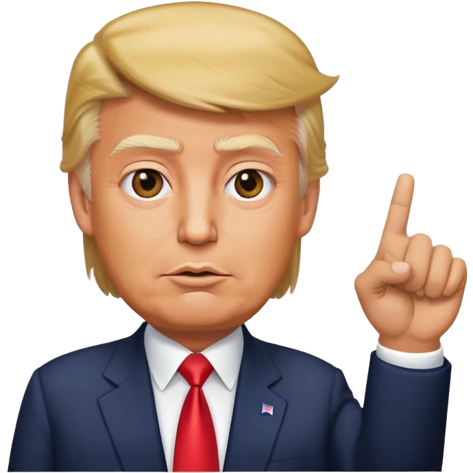 Donald trump pointing up emoji