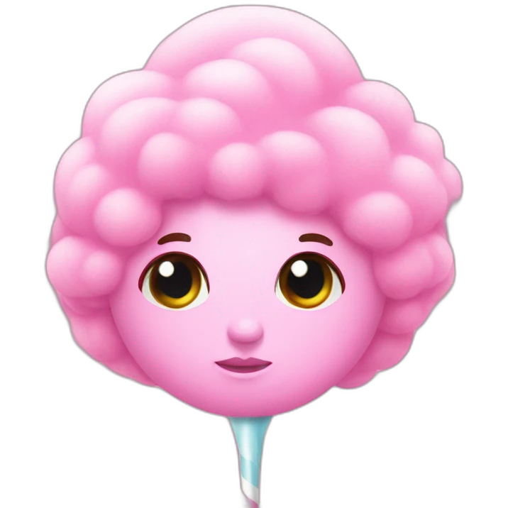 cotton candy pink emoji