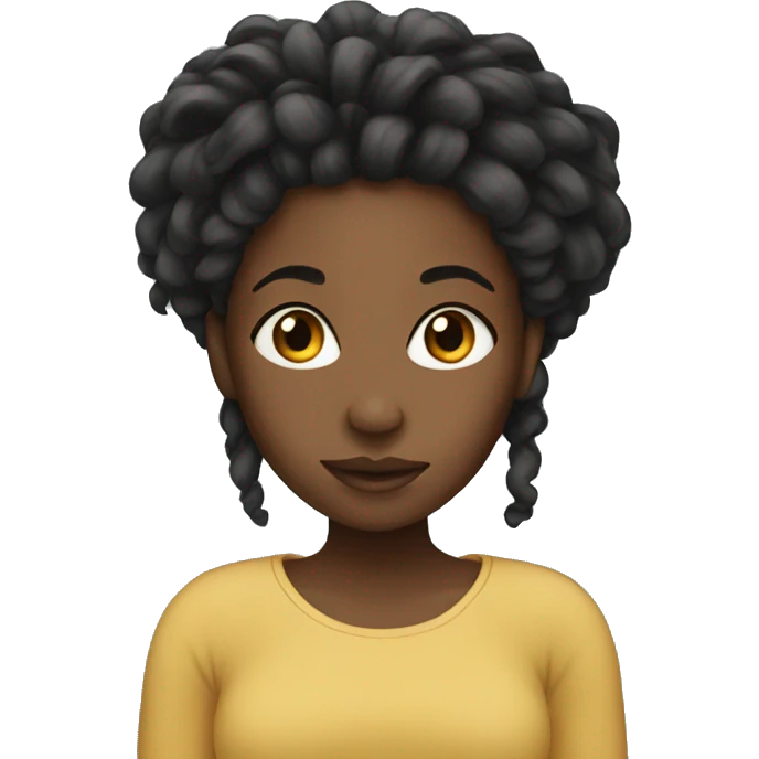 Black girl with locs  emoji
