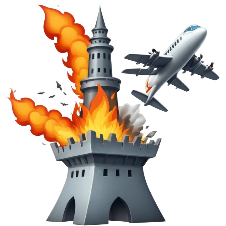 Plane in tower emoji
