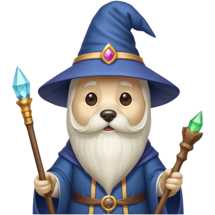 Dog wizard emoji