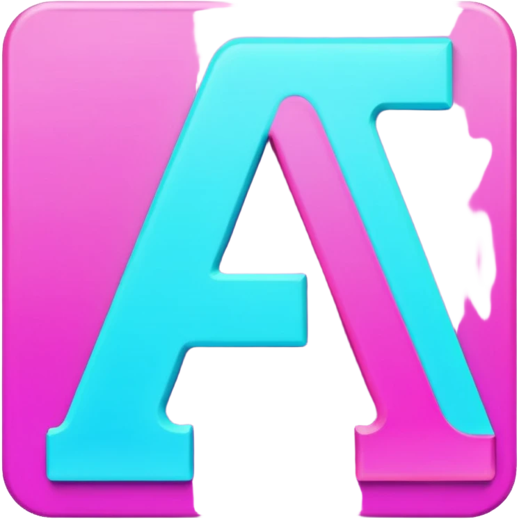 The letter A is designed in the Vape style (Vape theme) with dimensions of 512 by 512 emoji