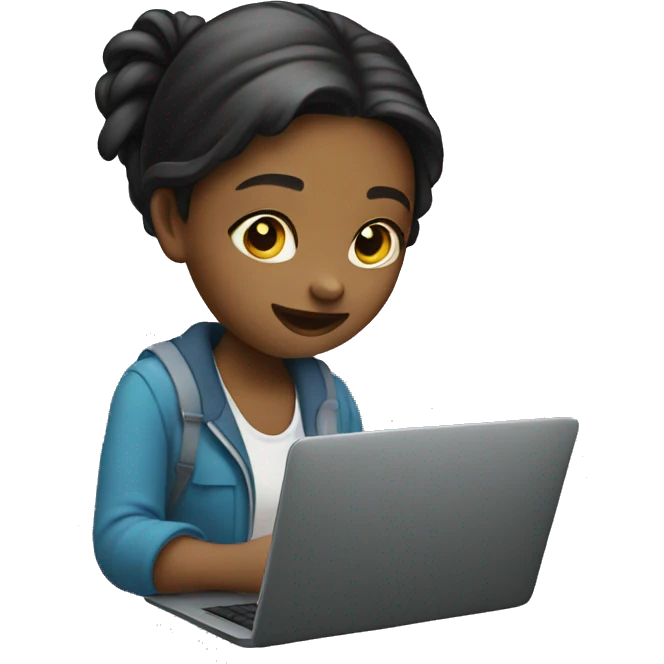 girl with laptop emoji