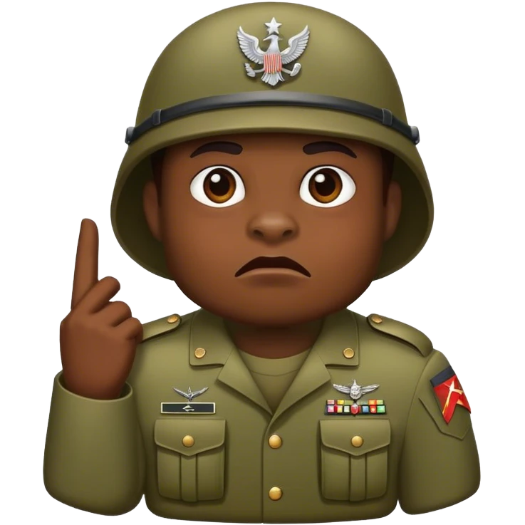 Beast in the army emoji