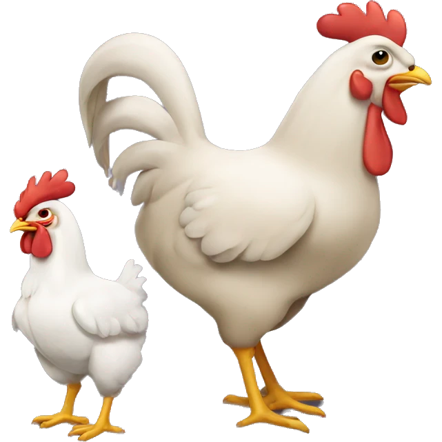 Chicken whit donkey emoji
