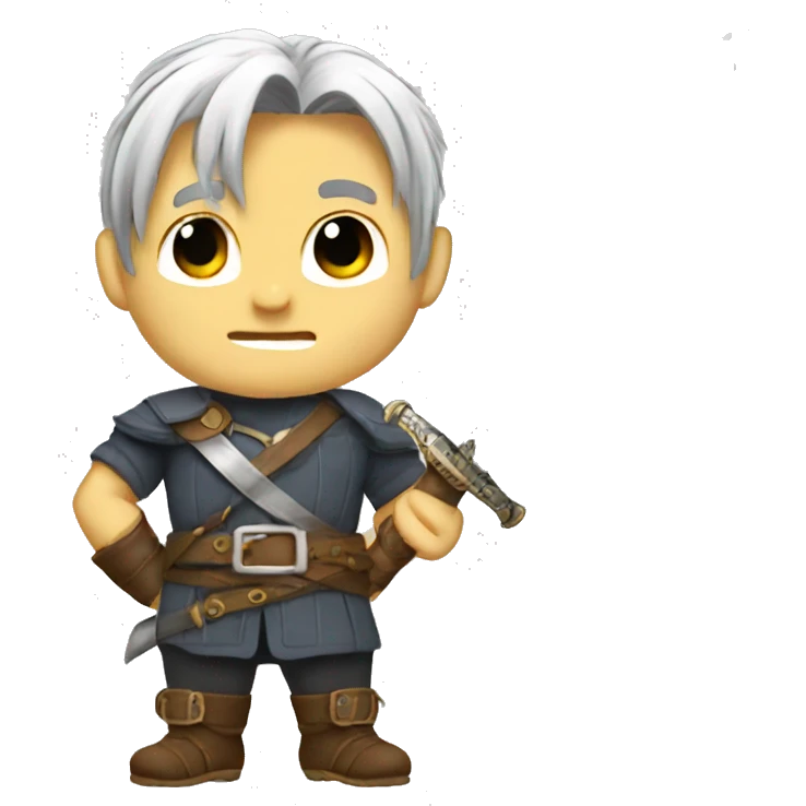 Realistic trunks with sword emoji