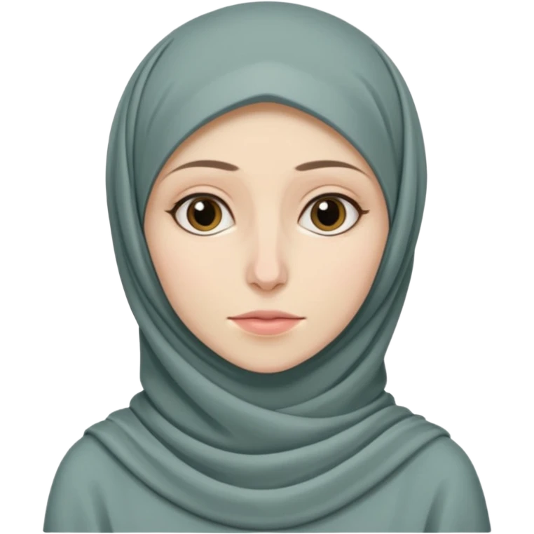Anorexic hijabi woman emoji