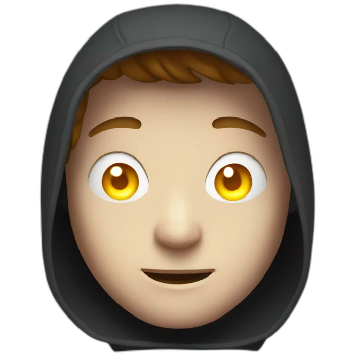 hooded alex mercer with glowing eyes emoji