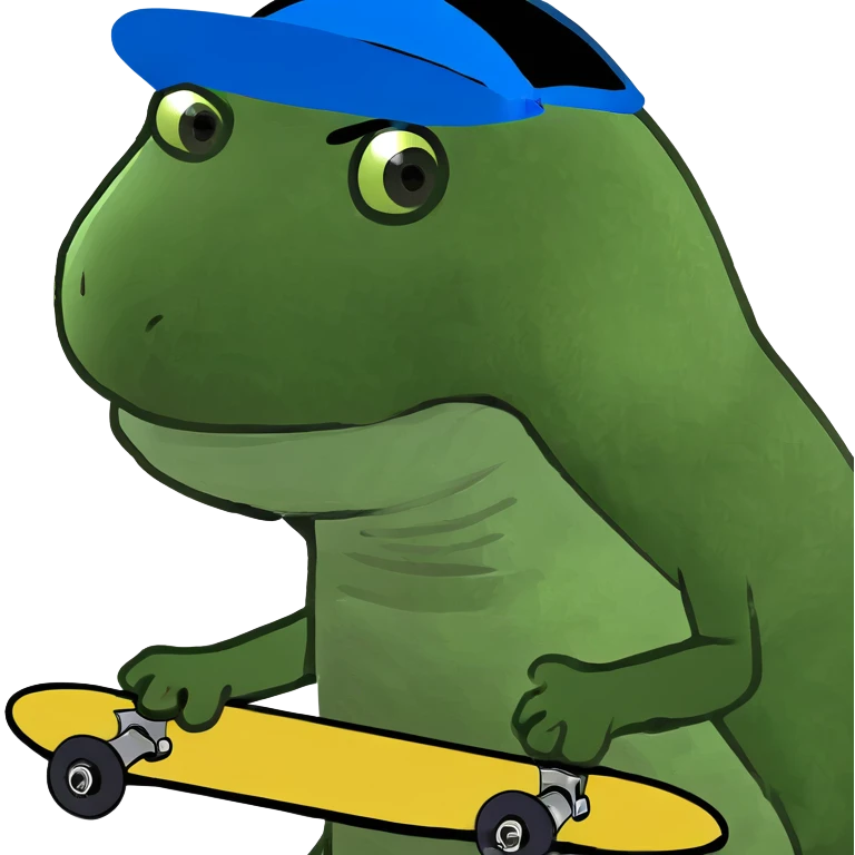 Trex skating  emoji