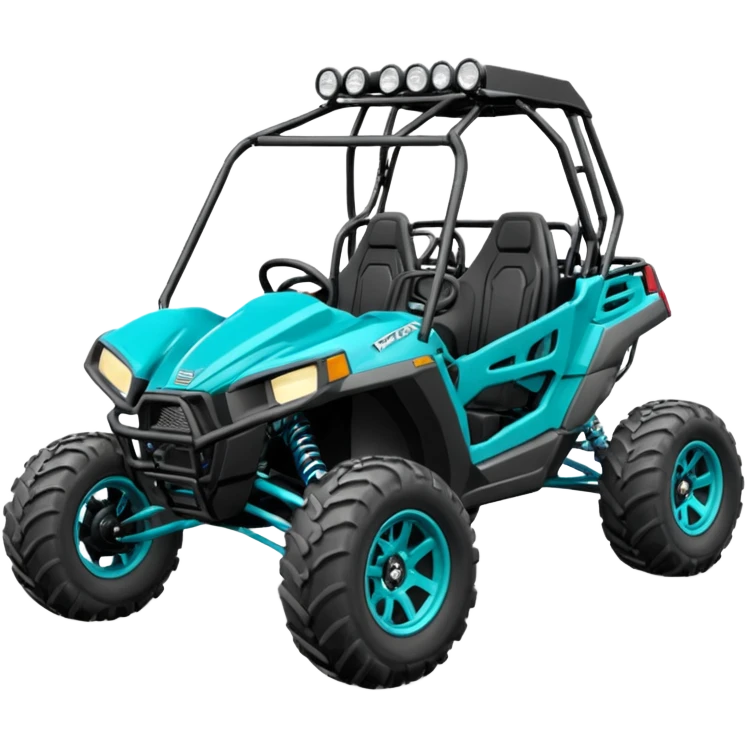 Polaris torqouise buggy atv  emoji