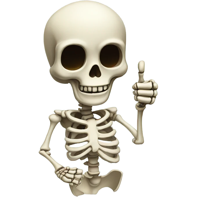 skeleton thumbs up emoji