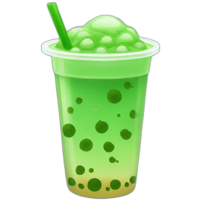 green-bubble-tea emoji