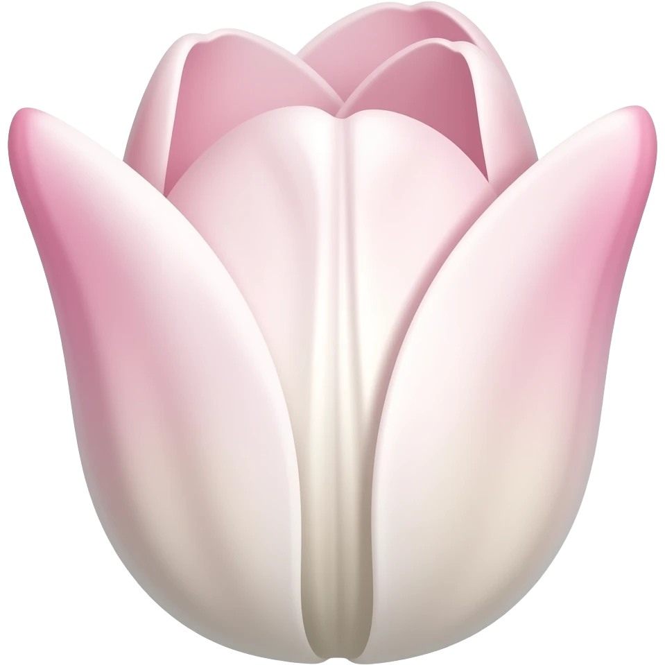 White pinky tulip emoji