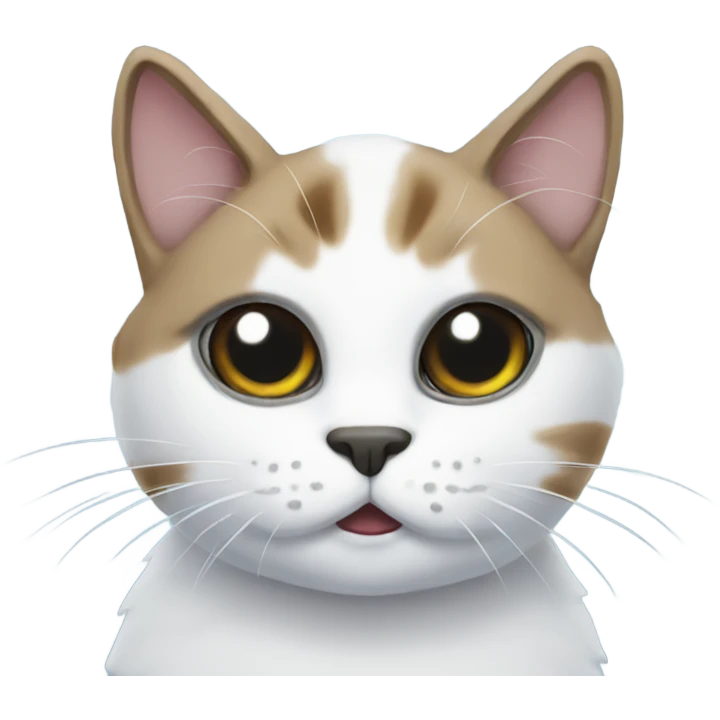 Snow man cat emoji
