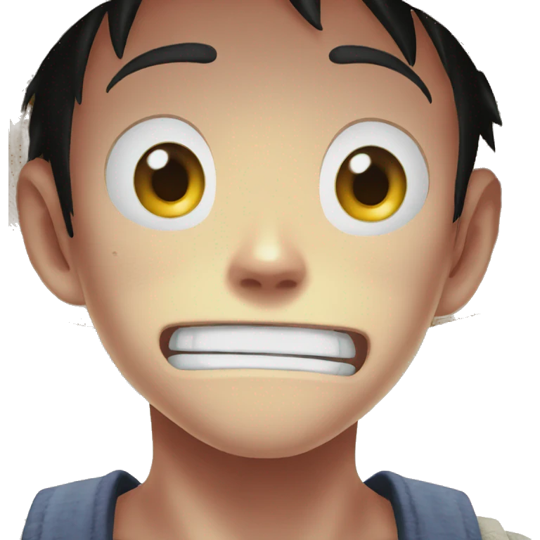 Luffy cry emoji