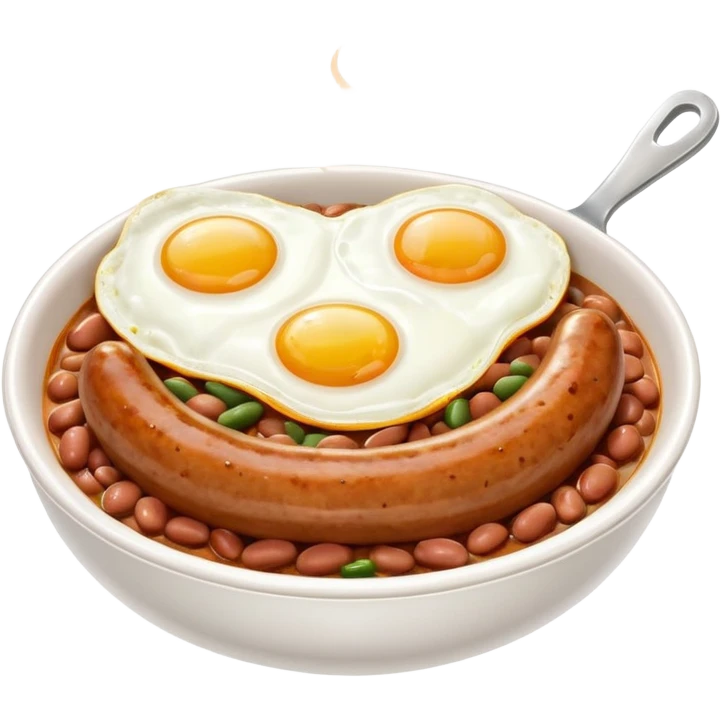 English Breakfast: Sausage and beans bowl















 emoji