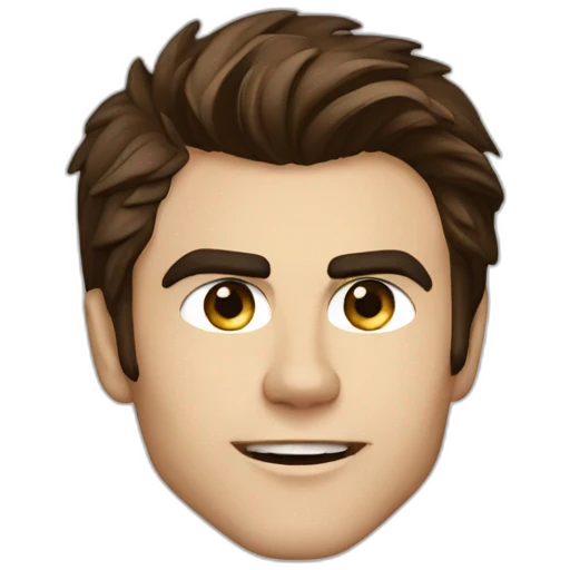Paul Wesley with Ian Somerhalder emoji