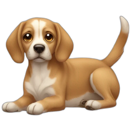 Chien sur chat emoji