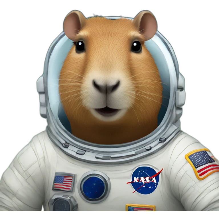 astronaut capybara emoji