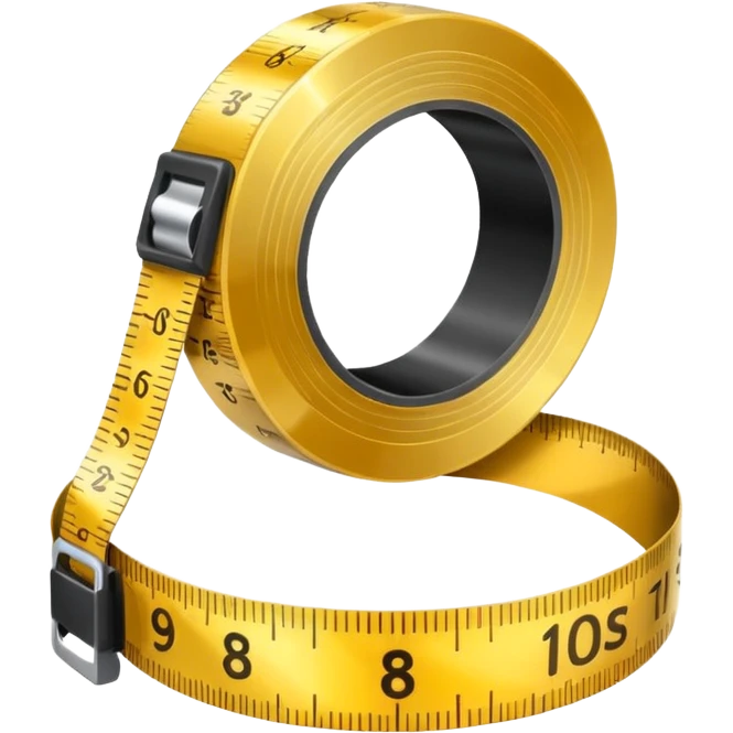In Measure tape in gold for designers  emoji