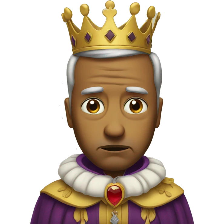 Sad monarch  emoji