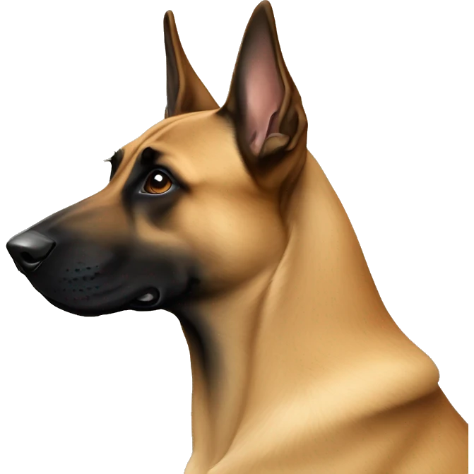 malinois sur deux pates emoji