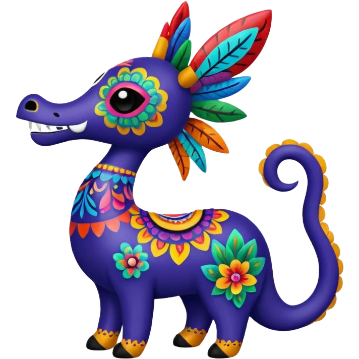 vibrant Mexican alebrije emoji