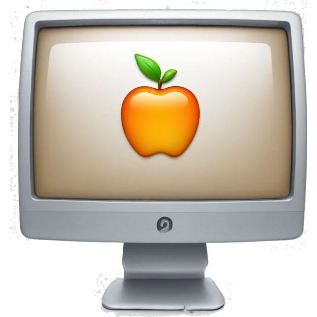 Apple iMac g3 orange emoji