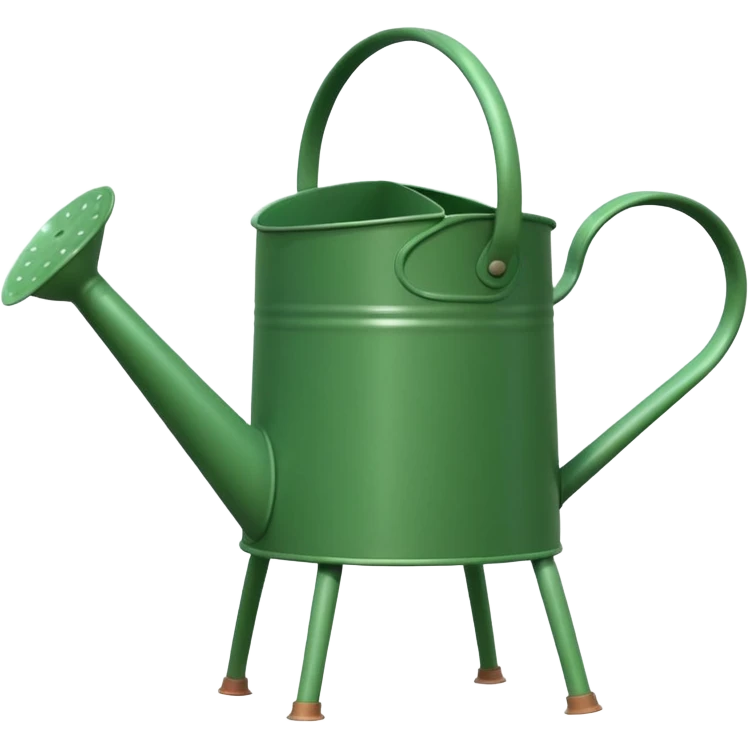 give me a watering can with legs. anthropomorphise the can emoji