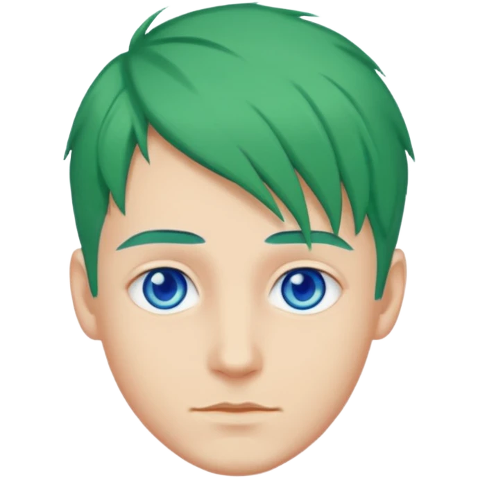 green haired man emoji