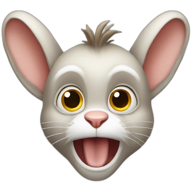 Rabbit monkey emoji