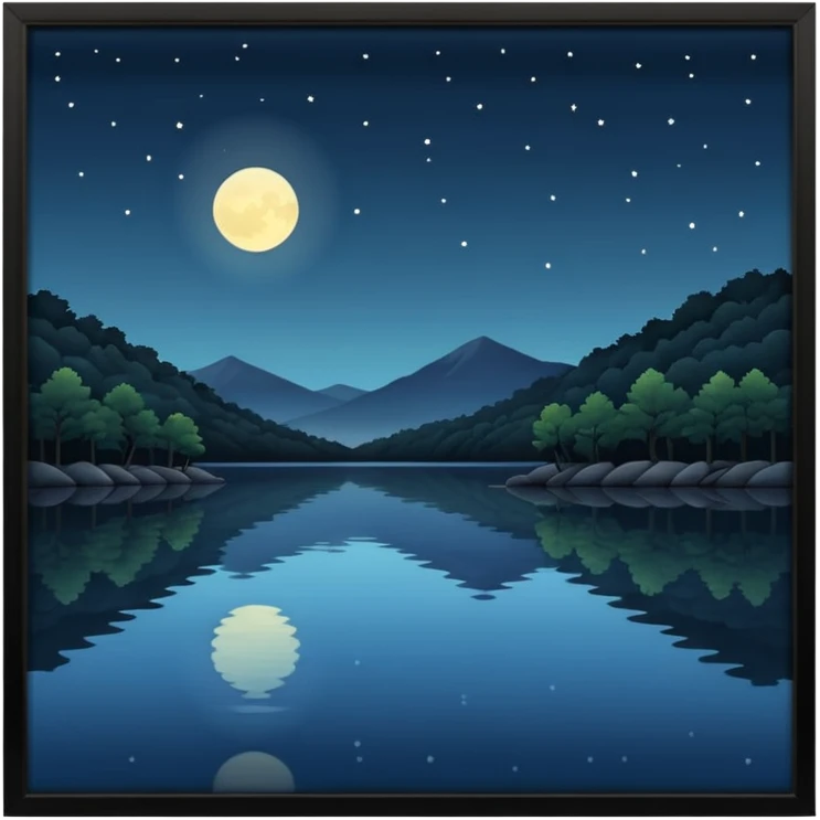 arkansas lake in the night emoji
