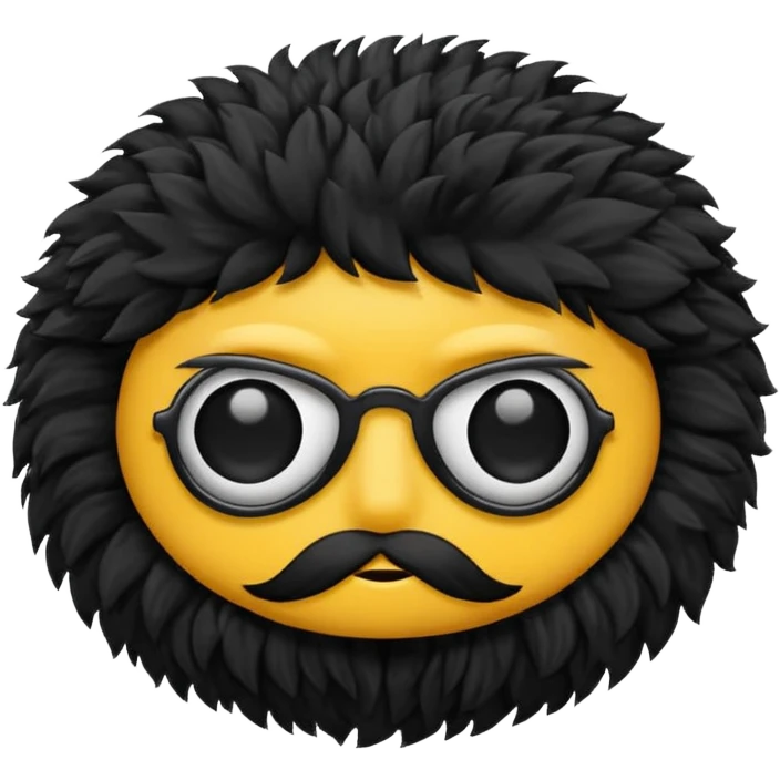  black fluffy eyepatch emoji
