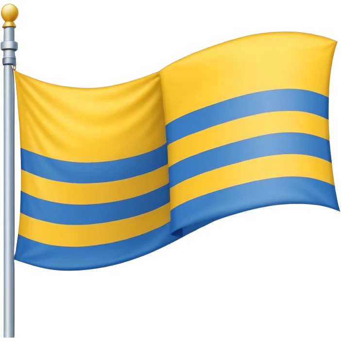 Flagge, gelb blau gestreift, horizontal  emoji