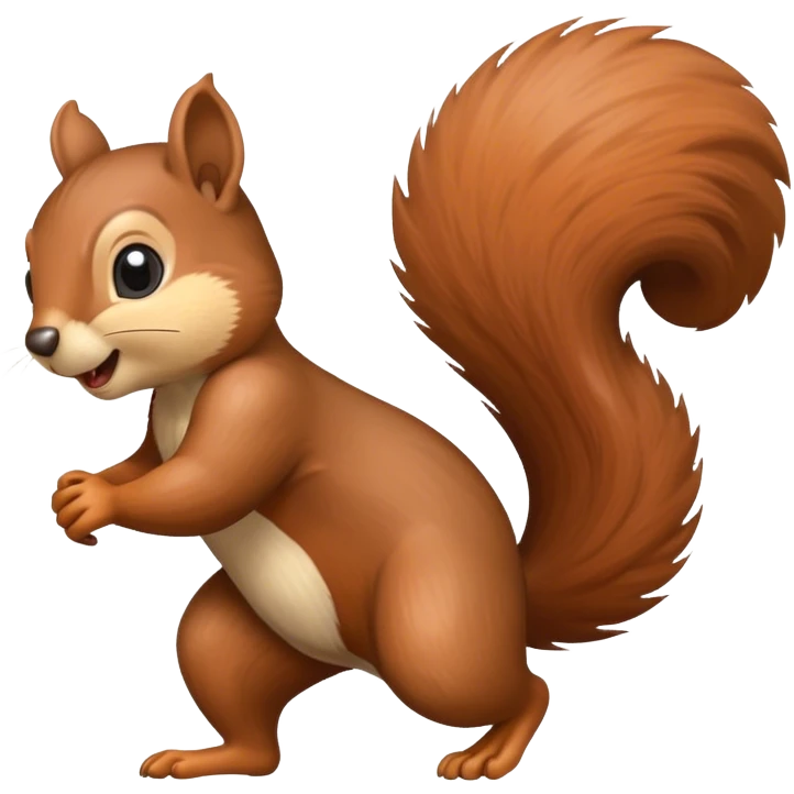 Squirrel running amok emoji