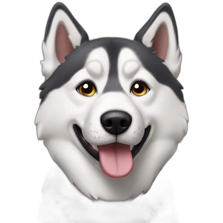 perro husky enojado emoji