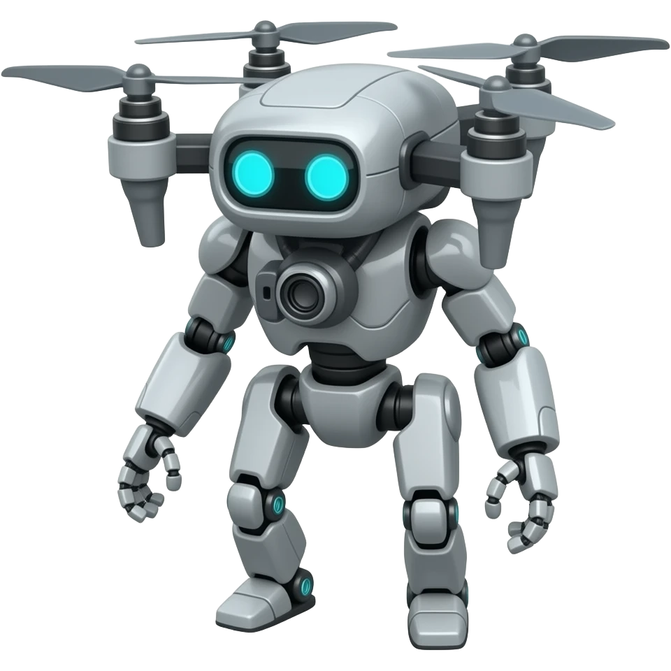 Bipedal  hunter robot drone emoji