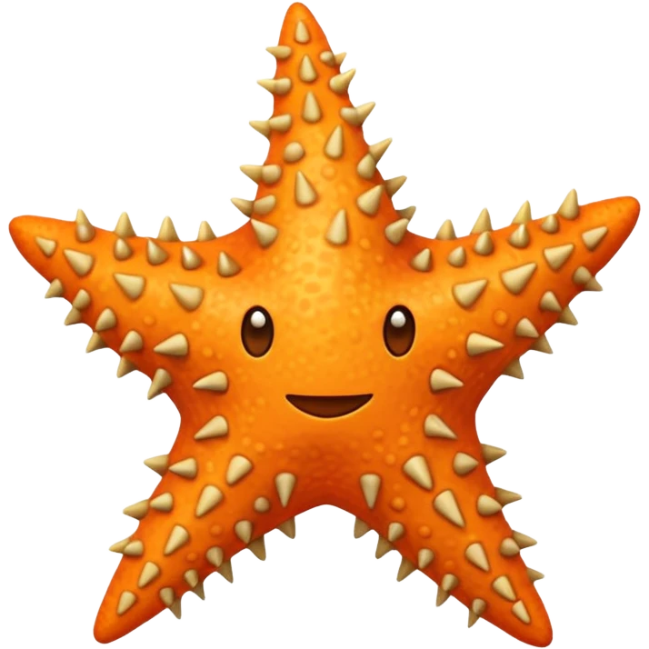 Sea star orange emoji