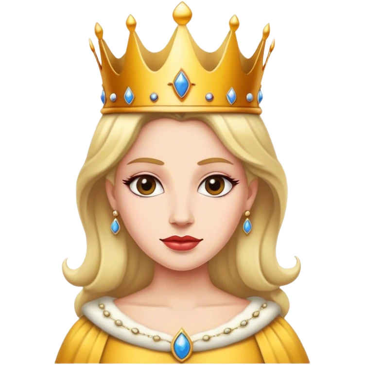 emoji di una regina con la corona emoji