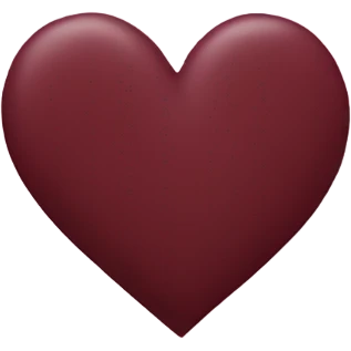 Maroon color heart emoji emoji