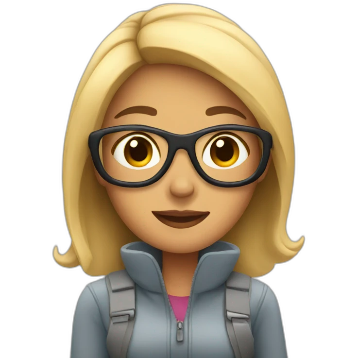 Woman on a plane emoji