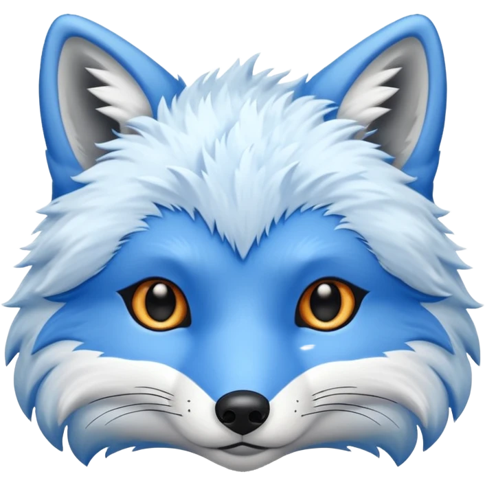 Blue fox emoji