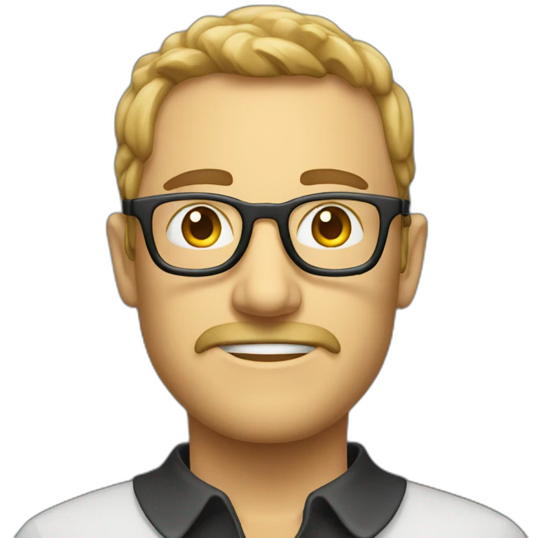 Create a youhng knowledgeable geek emoji