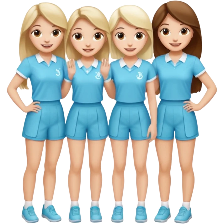 group of cute sorority girls  emoji